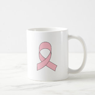 Pink Ribbon Drawing Coffee Mug