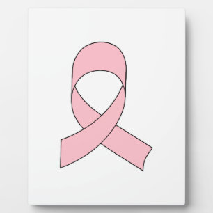 Pink Ribbon Drawing Plaque