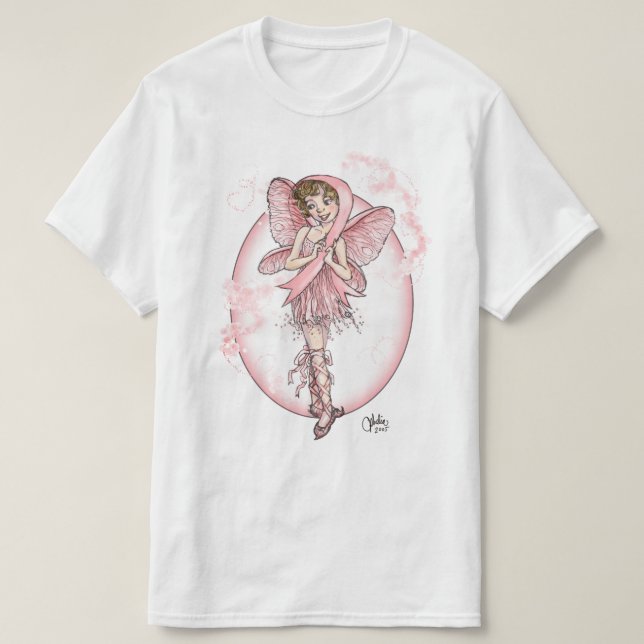 Pink Ribbon Fairy T-Shirt (Design Front)