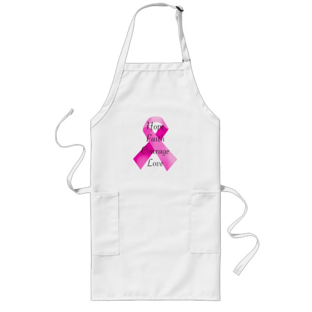Pink  Ribbon Faith Apron (Front)