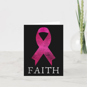 Pink Ribbon Fighter Of Breast Cancer Faith Heal An Card