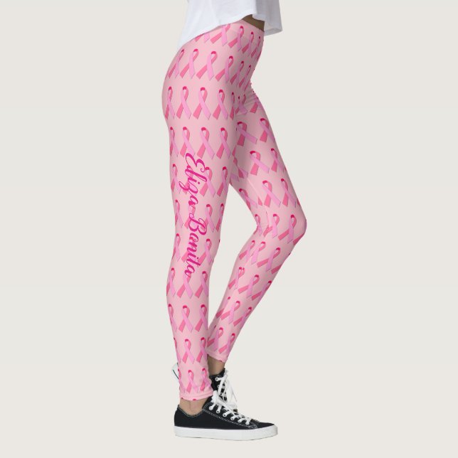 Pink Ribbon for Breast Cancer Awareness Leggings (Right)
