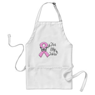 Pink Ribbon For My Hero Breast Cancer Awareness Standard Apron