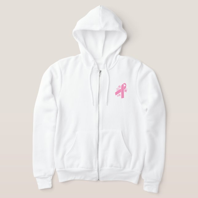Pink Ribbon Hoodie (Laydown)