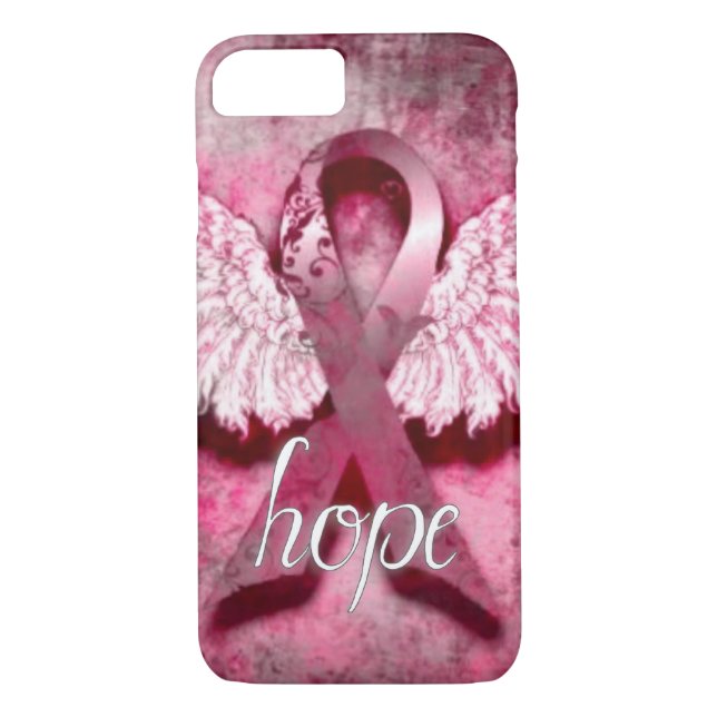 Pink Ribbon Hope by Vetro Designs Case-Mate iPhone Case (Back)