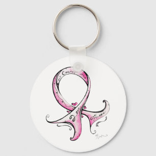 Pink Ribbon Key Ring