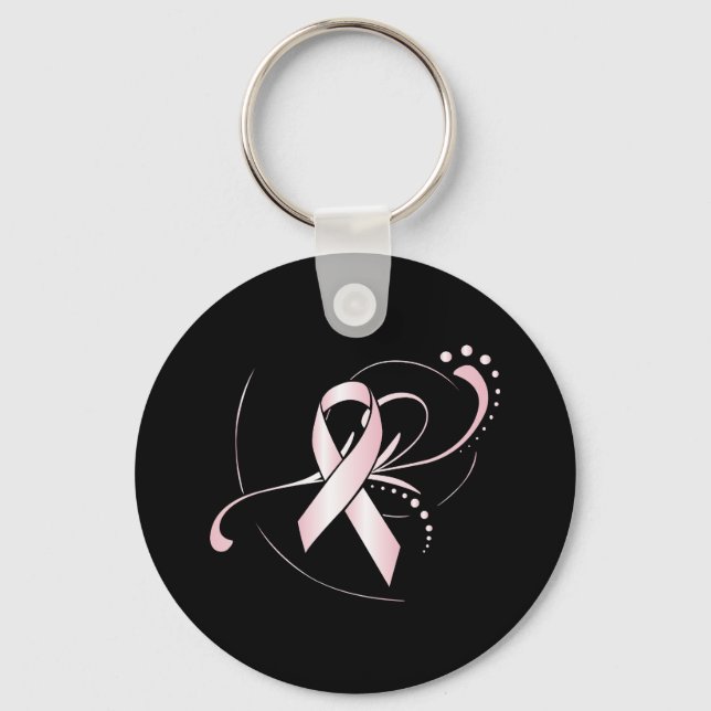 Pink Ribbon Keychain (Front)