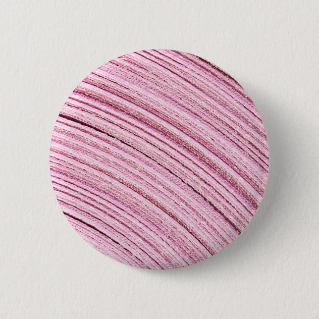 Pink Ribbon Macro 6 Cm Round Badge (Front)