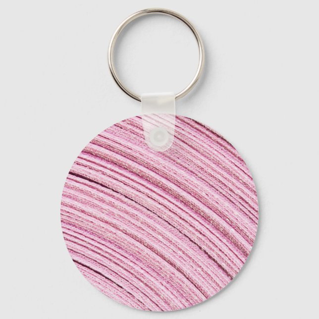 Pink Ribbon Macro Key Ring (Front)