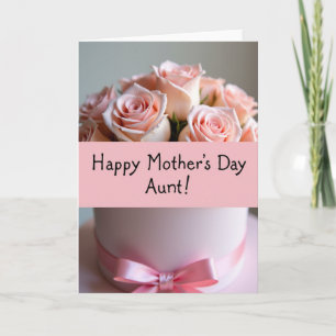 Pink Ribbon Mothers Day Card
