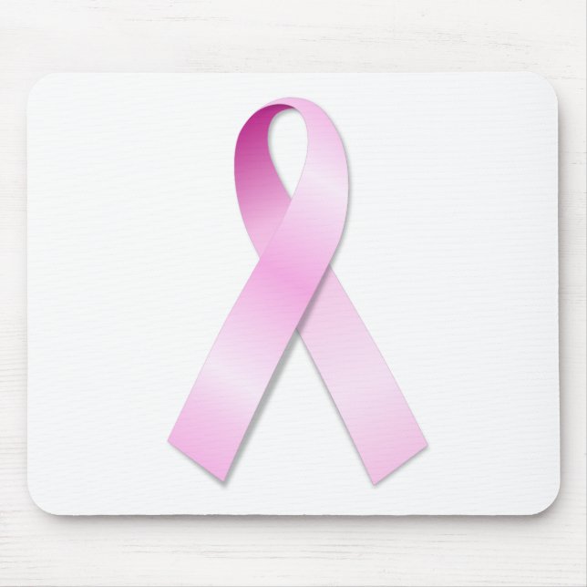 Pink Ribbon Mouse Mat (Front)