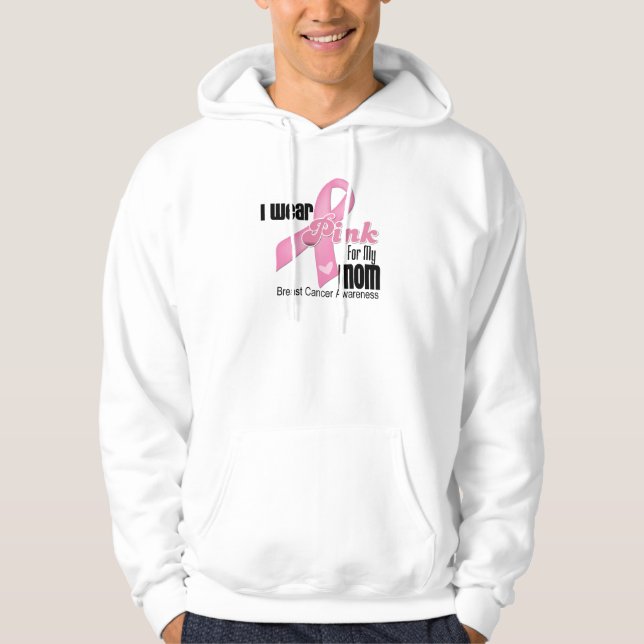 Pink Ribbon Mum Breast Cancer Hoodie (Front)