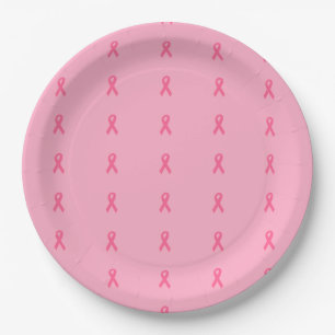 "Pink Ribbon" Paper Plates