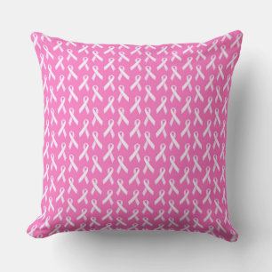 Pink Ribbon Pattern – Breast Cancer Awareness Cushion