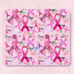 Pink Ribbon Personalise Words & Name Breast Cancer Mouse Mat<br><div class="desc">Pink Ribbon Personalise Words & Name Mouse Pad</div>