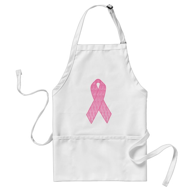 Pink Ribbon Repeating Standard Apron (Front)