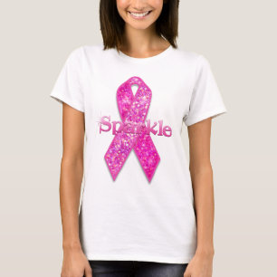Pink Ribbon Sparkle apparel T-Shirt