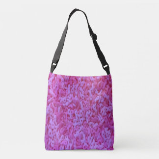 Pink Ribbon Sprinkle Crossbody Bag