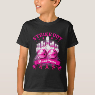 Pink Ribbon Strike Out Breast Cancer Awareness T-Shirt