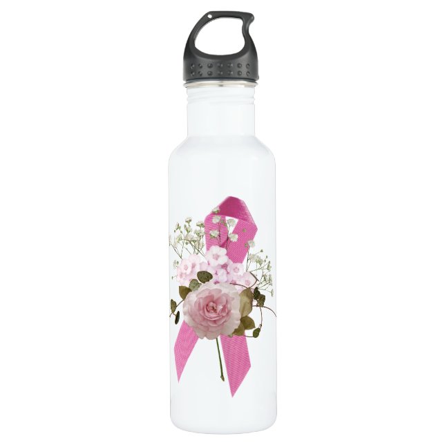 PInk Ribbon Survivor 710 Ml Water Bottle (Front)
