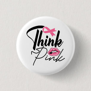 Pink Ribbon Survivor Breast Cancer Fighter  Button