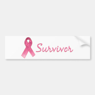 Pink Ribbon Survivor Bumper Sticker