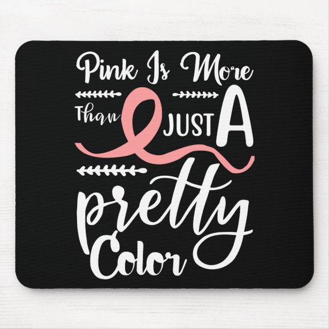 Pink Ribbon Survivor Fighter Breast Cancer  Mouse  Mouse Mat (Front)