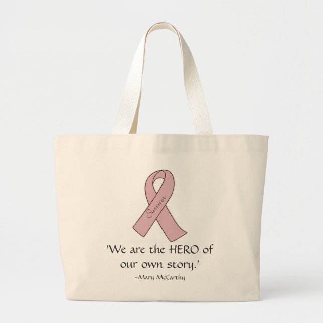 Pink Ribbon Survivor/Hero - Bag (Front)