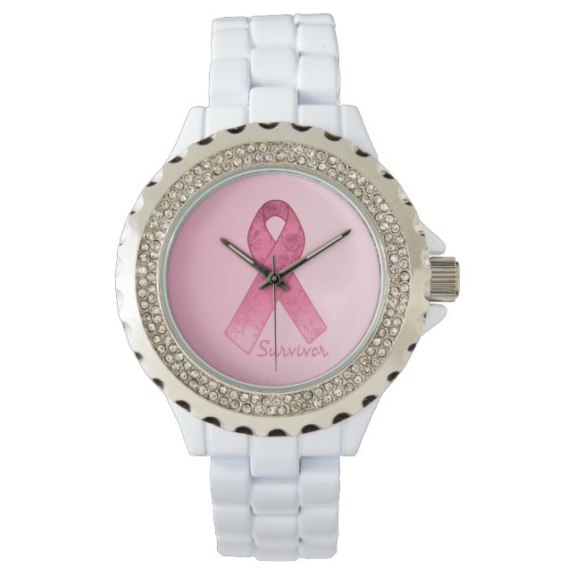 Pink Ribbon Survivor Rose watch (Front)