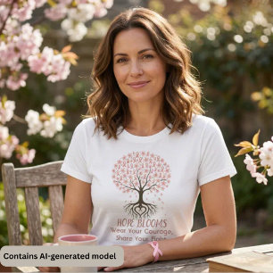 Pink Ribbon Tree of Hope - Breast Cancer Awareness T-Shirt