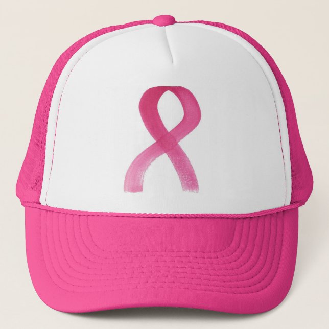 Pink Ribbon Trucker Hat (Front)