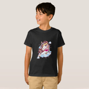 Pink Ribbon Unicorn Breast Cancer Awareness T-Shirt
