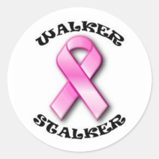 Pink Ribbon Walker Stalker Stickers