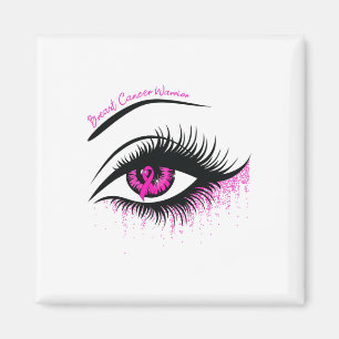 Pink Ribbon Warrior Breast Cancer Awareness Month  Magnet