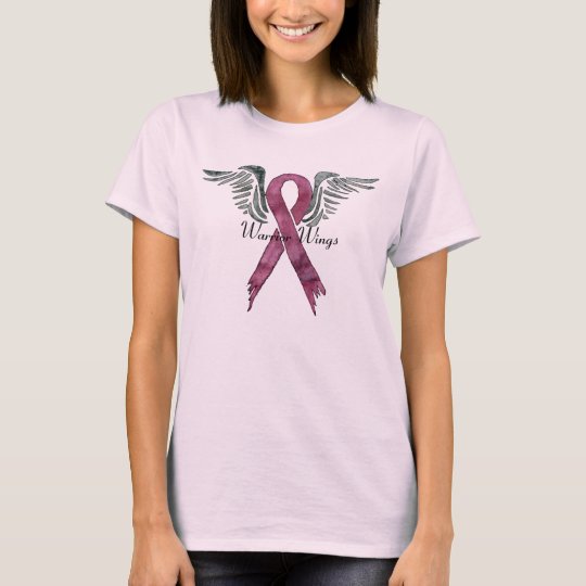 pink ribbon Warrior Wings T-Shirt