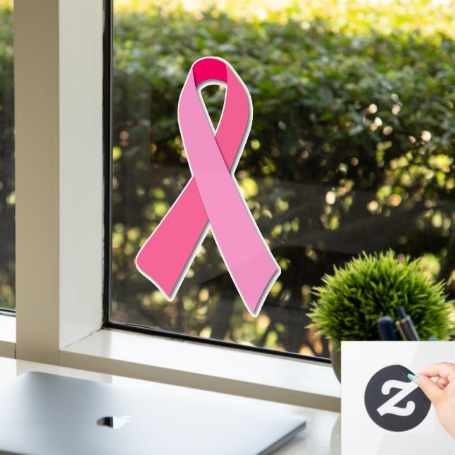 Pink Ribbon Window Cling (Office)
