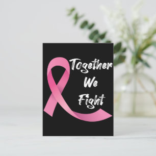 Pink Ribbon Women Cancer Awareness Breast Cancer  Postcard