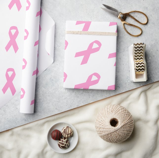 Pink Ribbon Wrapping Paper (Crafts)