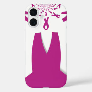 Pink Ribbons Breast Cancer Awareness Art Print iPhone 16 Case