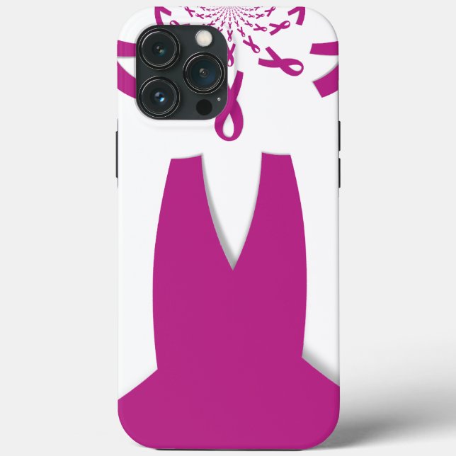 Pink Ribbons Breast Cancer Awareness Art Print Case-Mate iPhone Case (Back)