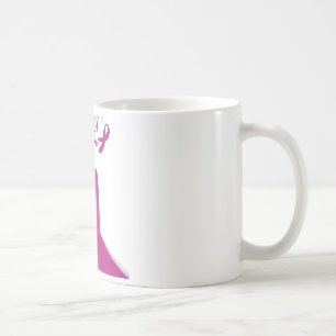 Pink Ribbons Breast Cancer Awareness Art Print Coffee Mug