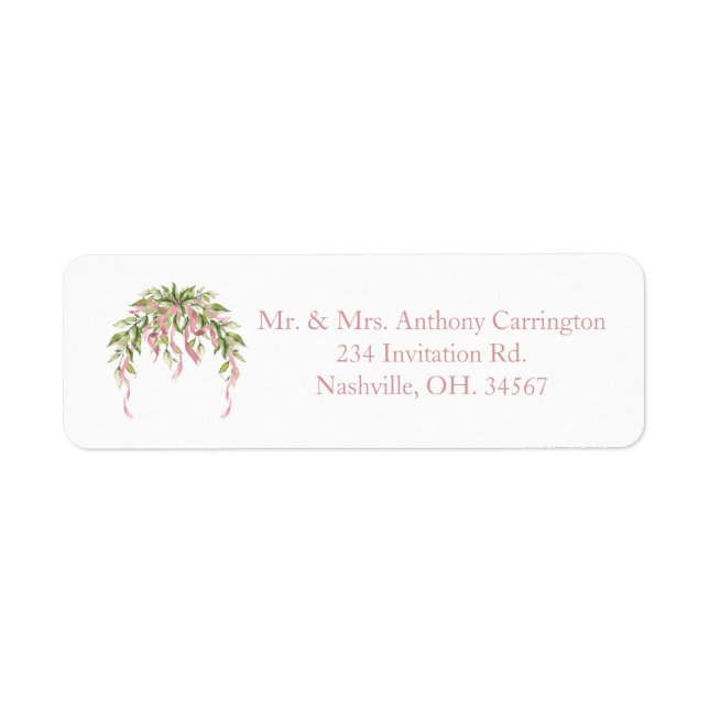 Pink Ribbons Floral Elegant  (Front)