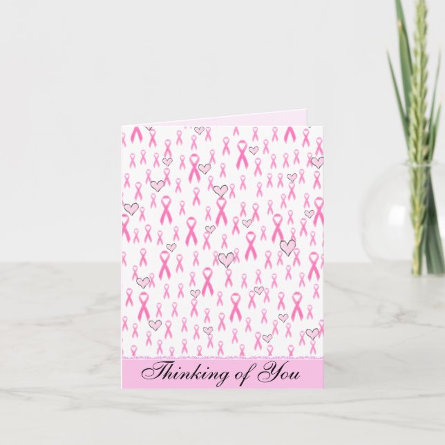 Pink Ribbons,I Care!_ Card (Front)