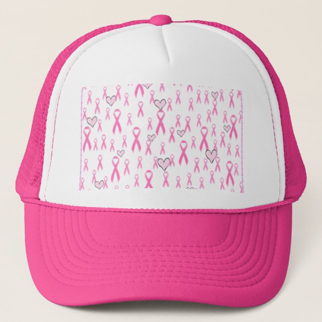 Pink Ribbons,I Care!_ Trucker Hat (Front)