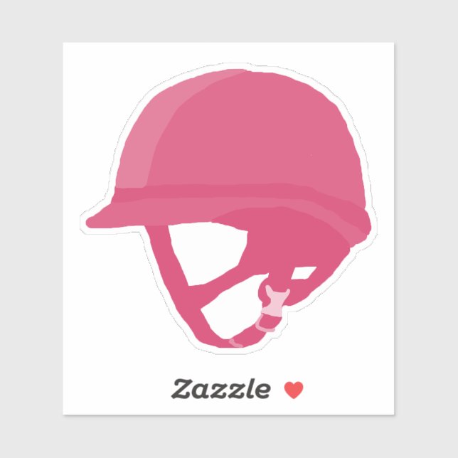 Pink Riding Helmet (Sheet)