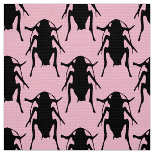 pink roaches fabric