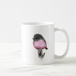 Pink Robin Bird Mugs