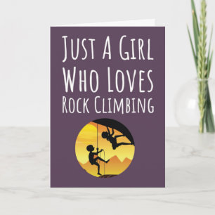 Pink Rock Climbing Cards For Baby Girls