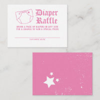 Pink Rock N Roll Baby Shower Diaper Raffle