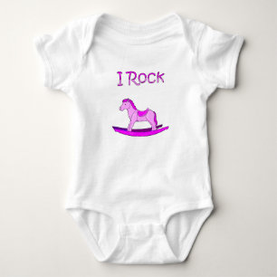Pink Rocking Horse Baby bodysuit